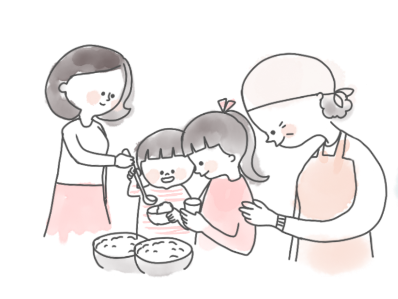 子ども食堂のイラスト